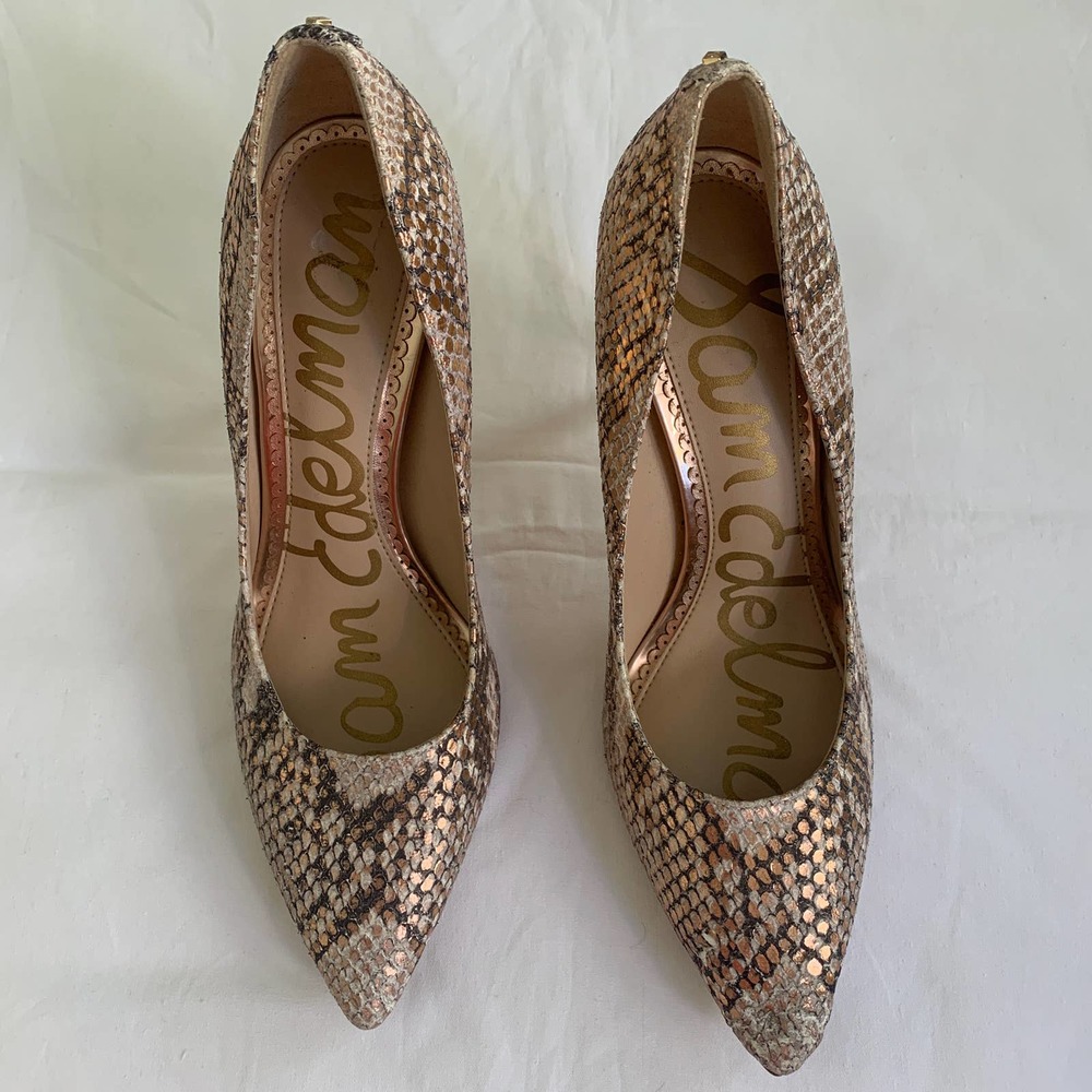 Sam Edelman Hazel Pump Rose Gold Size 6 - Picture 6 of 11